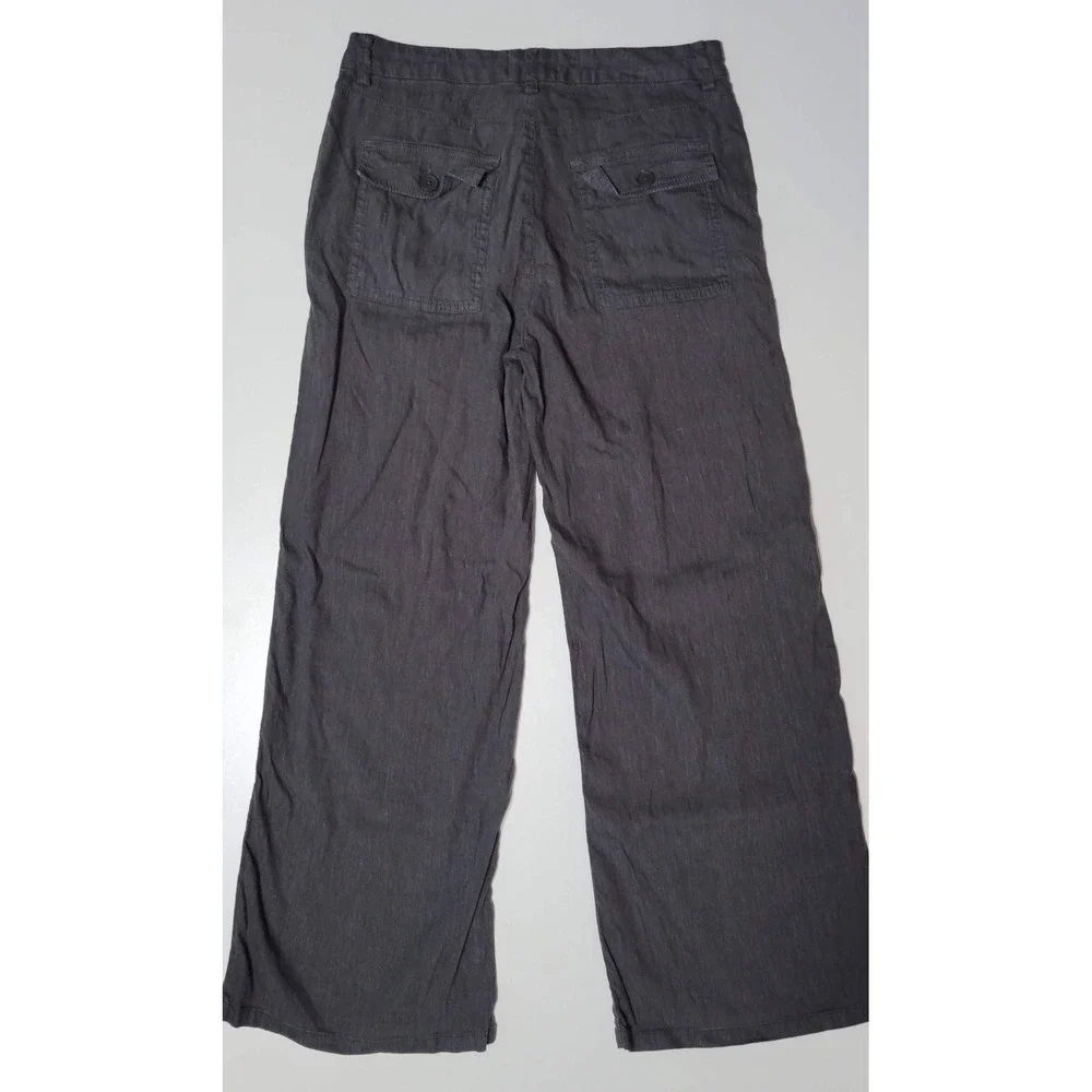 KUT from the Kloth Linen-Blend Trouser Wide Leg Pants